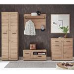 Schoenenkast Veynes Artisan eikenhouten look