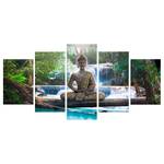 Wandbild Buddha Waterfall and