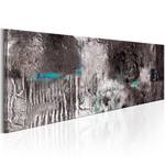 Bild Silver Machine Leinwand - Blau - 120 x 40 cm