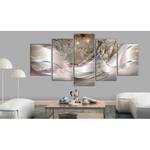Wandbild Sparkling Dandelions (5-teilig) Leinwand - Silber - 100 x 50 cm