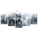 Afbeelding Mountain Predator (set van 5) canvas - zwart/wit - 200 x 100 cm