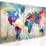World Map: Wall Wandbild Cracked
