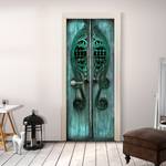 Deurbehang Emerald Gates premium vlies - groen - Breedte: 90 cm