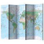 World Map Paravent (5-teilig)