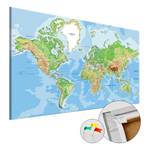 Afbeelding World Geography kurk - groen - 120 x 80 cm