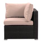 Loungeset Goobo I (5-delig) katoen/polyrotan - bruin/beige