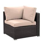 Divano modulare Goon I (5) Cotone / Rattan sintetico - Marrone / Beige