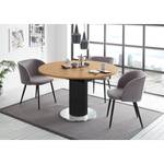 Table Binic I Imitation chêne noueux - Largeur : 110 cm - Noir