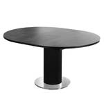 Table Binic I Céramique foncé - Largeur : 110 cm - Noir