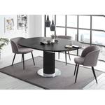 Tavolo da pranzo Binic II Ceramica scura - Larghezza: 110 cm - Nero