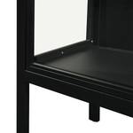 Highboard Aregno Glas / Metall - Schwarz - Breite: 100 cm