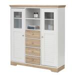 Highboard Rebais Weiß / Beige