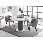 Table Binic I Blanc - Largeur : 110 cm - Anthracite