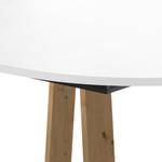 Table Bayas I Blanc - Largeur : 110 cm - Chêne clair