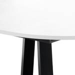 Tavolo da pranzo Bayas I Bianco - Larghezza: 110 cm - Nero