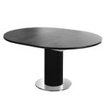 Table Binic II Céramique foncé - Largeur : 130 cm - Noir