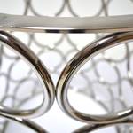 Eettafel Haleine veiligheidsglas/roestvrij staal - transparant glas/zilverkleurig