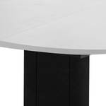 Table Binic I Blanc - Largeur : 130 cm - Noir