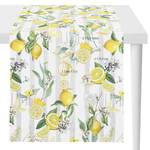 Chemin de table 7303 Coton - Jaune / Vert