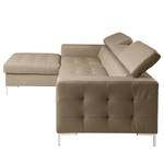 Ecksofa Much Dewchurch Echtleder - Echtleder Mabra: Taupe - Longchair davorstehend links