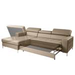 Ecksofa Much Dewchurch Echtleder - Echtleder Mabra: Taupe - Longchair davorstehend links