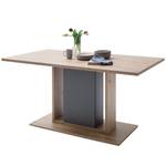 Eettafel Laxou balkeneikenhouten look/mat grijs