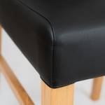 Gestoffeerde stoel Lullin (set van 2) massief eikenhout - zwart