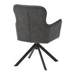 Chaises Stalewell III (lot de 2) Microfibre et tissu structuré / Acier - Anthracite