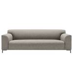 Sofa Lussant (3-Sitzer) Flachgewebe - Flachgewebe Shina: Hellgrau - Grau