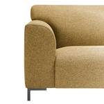 Sofa Lussant (3-Sitzer) Flachgewebe - Flachgewebe Shina: Safrangelb - Grau