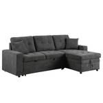 Ecksofa Luglon Webstoff - Anthrazit