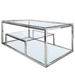 Table basse Pignan Verre / Acier inoxydable chromé