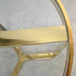 Bijzettafel Riquier glas/roestvrij staal - goudkleurig