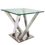 Table basse Vareilles II Verre / Acier inoxydable chromé