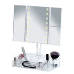 LED staande spiegel Fanano kunststof/glas - wit