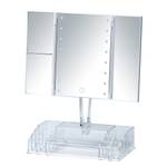 LED staande spiegel Fanano kunststof/glas - wit