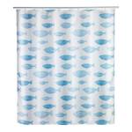 Tenda da doccia Aquamarin Poliestere - Blu / Bianco