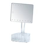 Miroir LED de table Trenno Matière plastique / Verre - Blanc