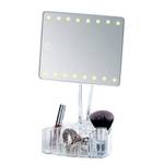 LED staande spiegel Trenno kunststof/glas - wit