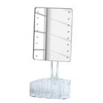 LED Standspiegel Trenno Kunststoff / Glas - Weiß