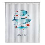 Duschvorhang Big Fish Polyester - Mehrfarbig