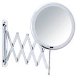 Miroir mural télescopique LED Barona Métal / Miroir en verre - Chrome