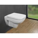 Siège de WC Exclusive Nr. 8 Duroplast / Acier inoxydable - Blanc / Argent