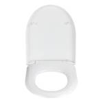 Siège de WC Exclusive Nr. 2 Duroplast / Acier inoxydable - Blanc / Argent