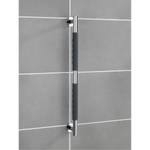 Barres d’appui Secura II (lot de 2) Silicone / Acier inoxydable - Anthracite / Chrome - Largeur : 66 cm