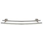 Porte-serviettes Duo Cuba Zinc moulé sous pression - Argenté