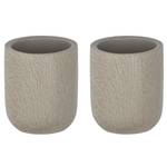 Portaspazzolini Joy Beige - Pietra - Altezza: 10 cm