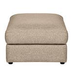 Gestoffeerde hocker Gurat geweven stof - Geweven stof Sada: Beige - Breedte: 65 cm