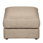 Gestoffeerde hocker Gurat geweven stof - Geweven stof Sada: Beige - Breedte: 65 cm