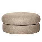 Gestoffeerde hocker Gurat geweven stof - Geweven stof Sada: Beige - Breedte: 90 cm